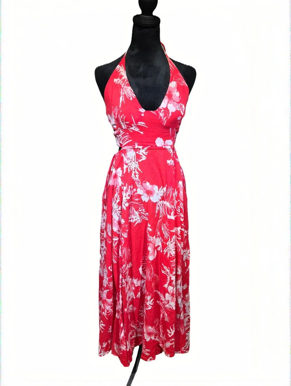 Free People Red Floral Maxi Dress - Picture 3 of 14
